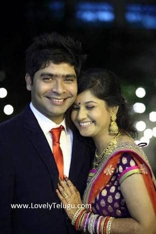 Singer Sumangali with hr husband Pritam
