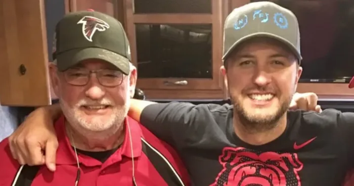 Luke Bryan with his dad
