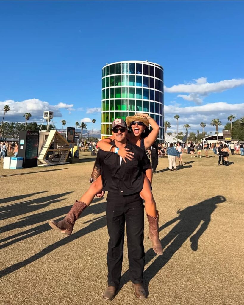 Ava Jules with her boyfriend