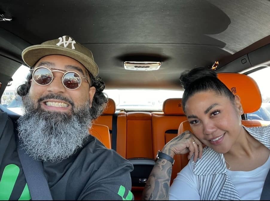 Jaysse Lopez with his wife