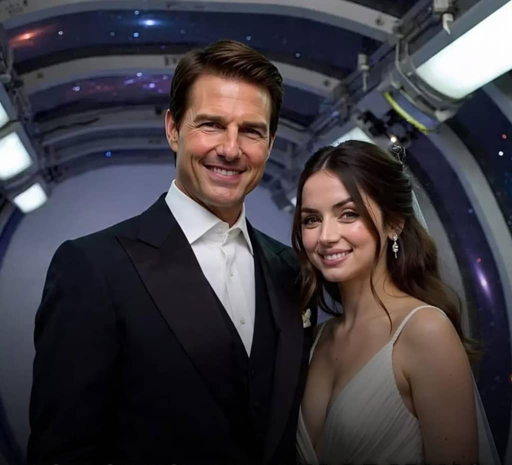Ana de Armas and Tom Cruise