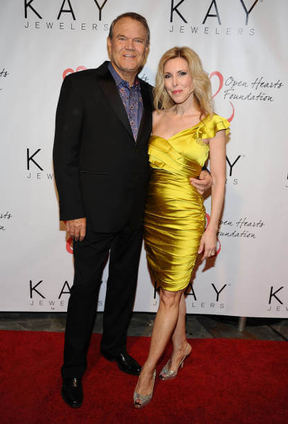 Kimberly Woolen with her husband Glen Campbell