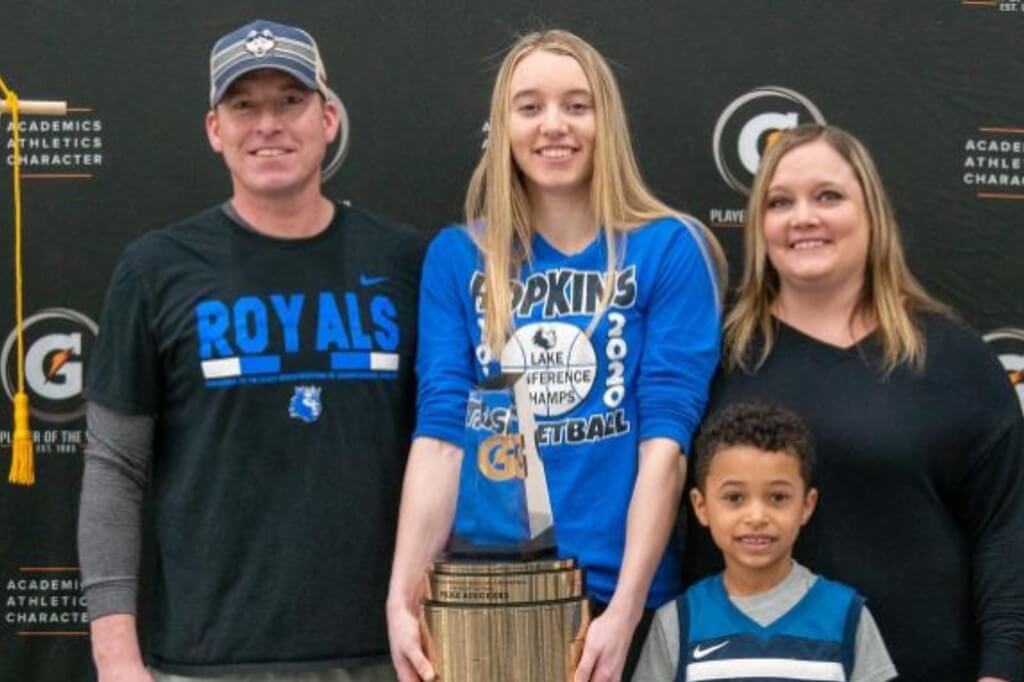 amy dettbarn with husband & Paige Bueckers