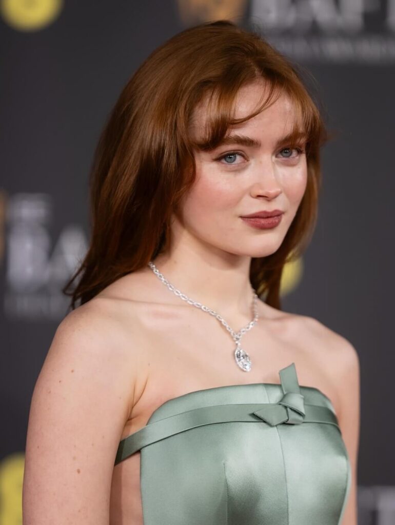 Sadie sink at bafta award show