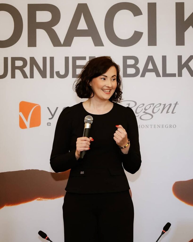 Milica Krstić at public event